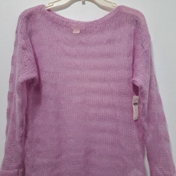 Anthropologie Maeve Wool Blend Sheer Lightweight Pullover Oversized Sweater XS - Picture 14 of 16
